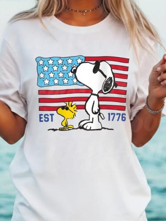 Tops - America 250th Anniversary Shirt, Patriotic Snoopy Tee